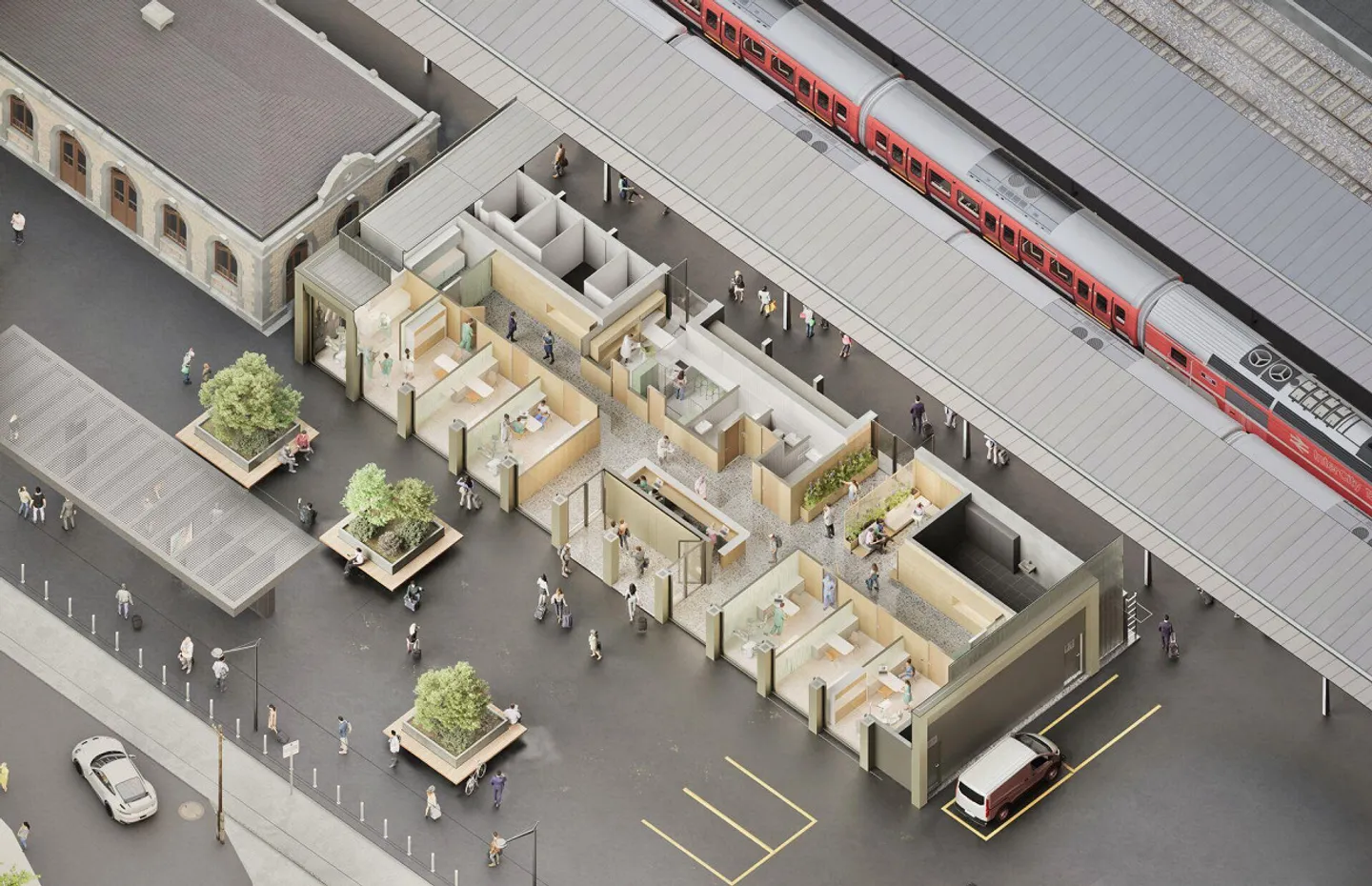 Spazio commerciale flessibile in affitto alla stazione di Oerlikon - Disponibile a metà 2027 - Foto 1 di 2