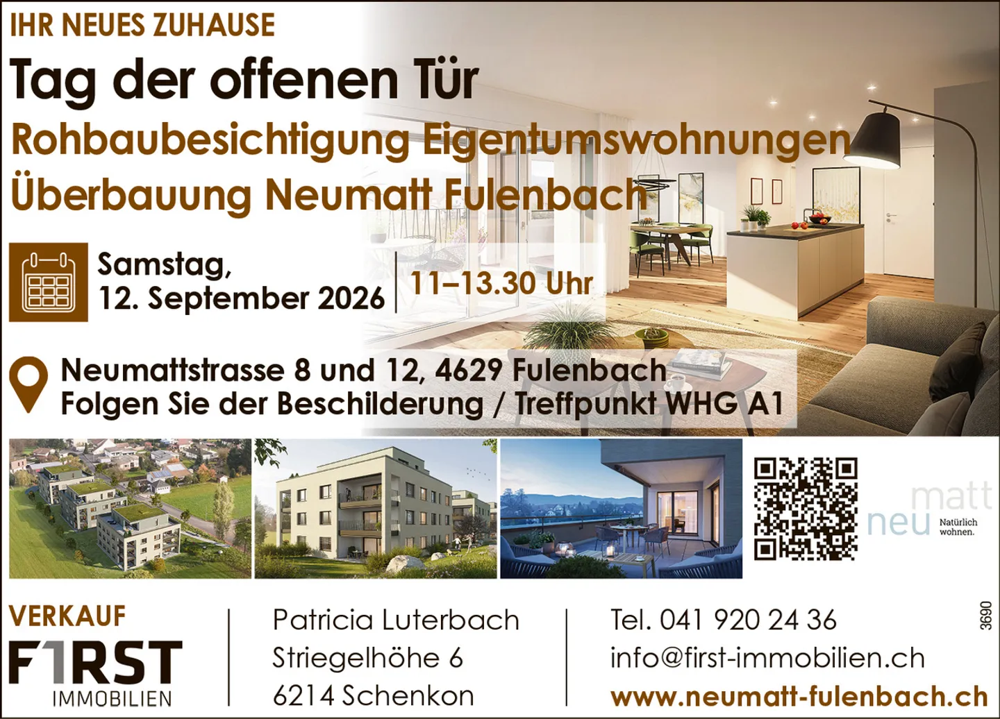 VIVERE NATURALMENTE, NEUMATT FULENBACH / APPARTAMENTI NUOVI DI 5 ½ STANZE - Foto 1 di 7