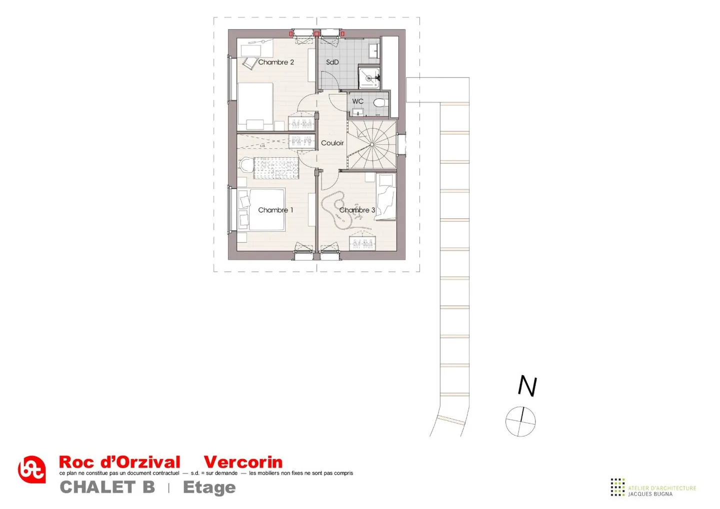Vercorin - "Roc d'Orzival A" | Due chalet in residenza principale con garage-box - Foto 7 di 12