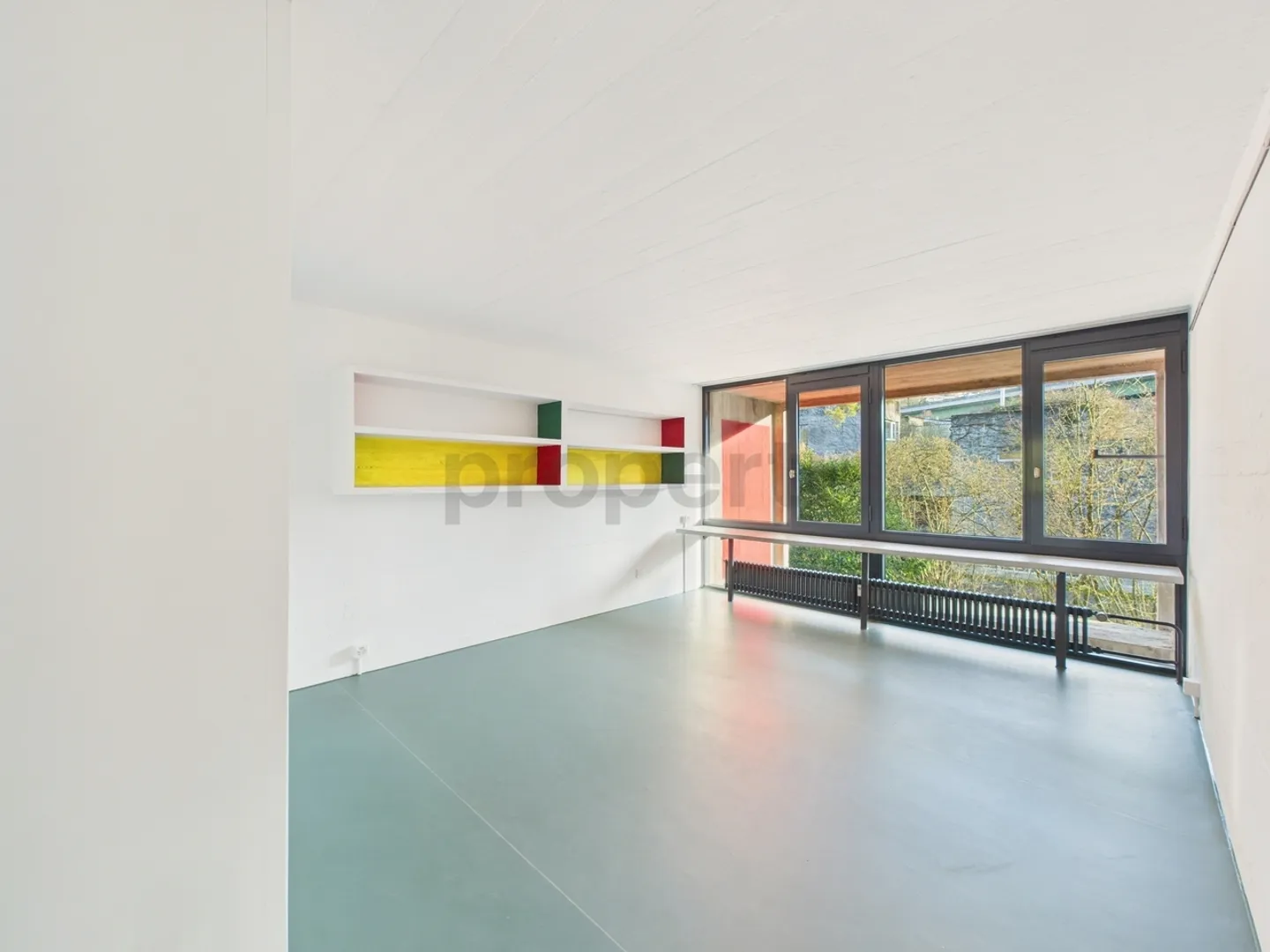 Wohnen in einer Ikone der Schweizer Architektur | Einzigartige Maisonettewohnung im denkmalgeschützten Atelier-5-Ensemble in Flamatt - Photo 6 of 13