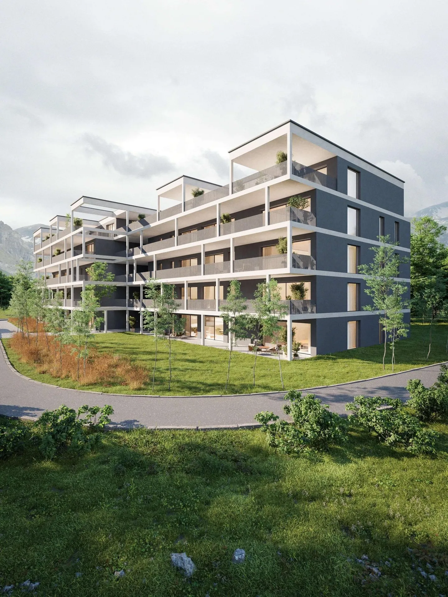Idyllische Wohnumgebung in Aproz: Ihre neue 3,5-Zimmer-Wohnung zwischen Natur und Stadt - Foto 1 von 4
