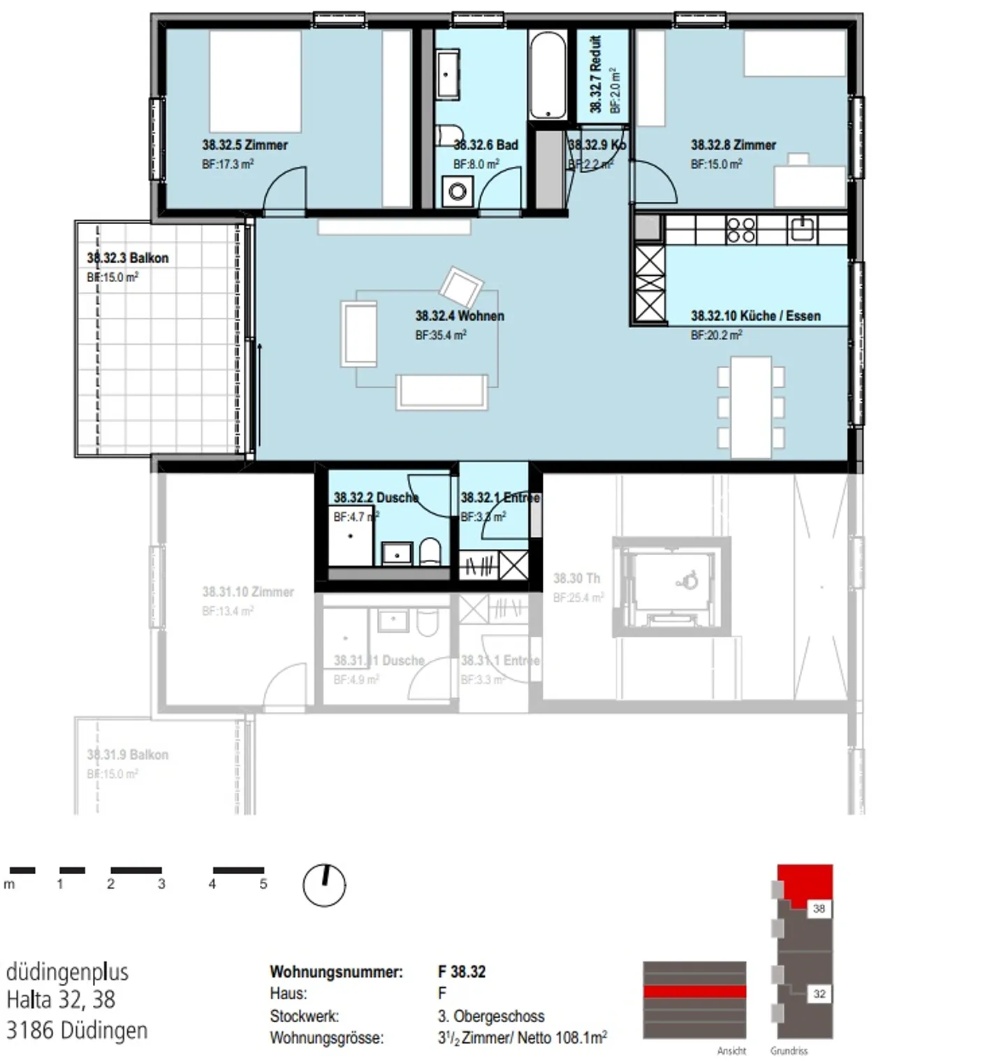3,5-Zimmer-Wohnung - Foto 7 von 8