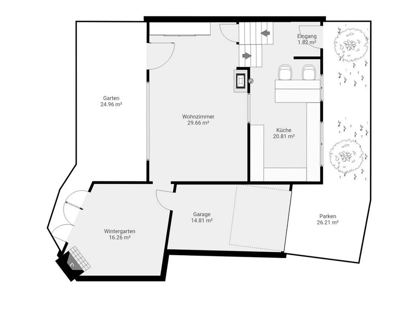 Maison jumelée - Située au calme avec jardin et grande terrasse - Photo 22 sur 26