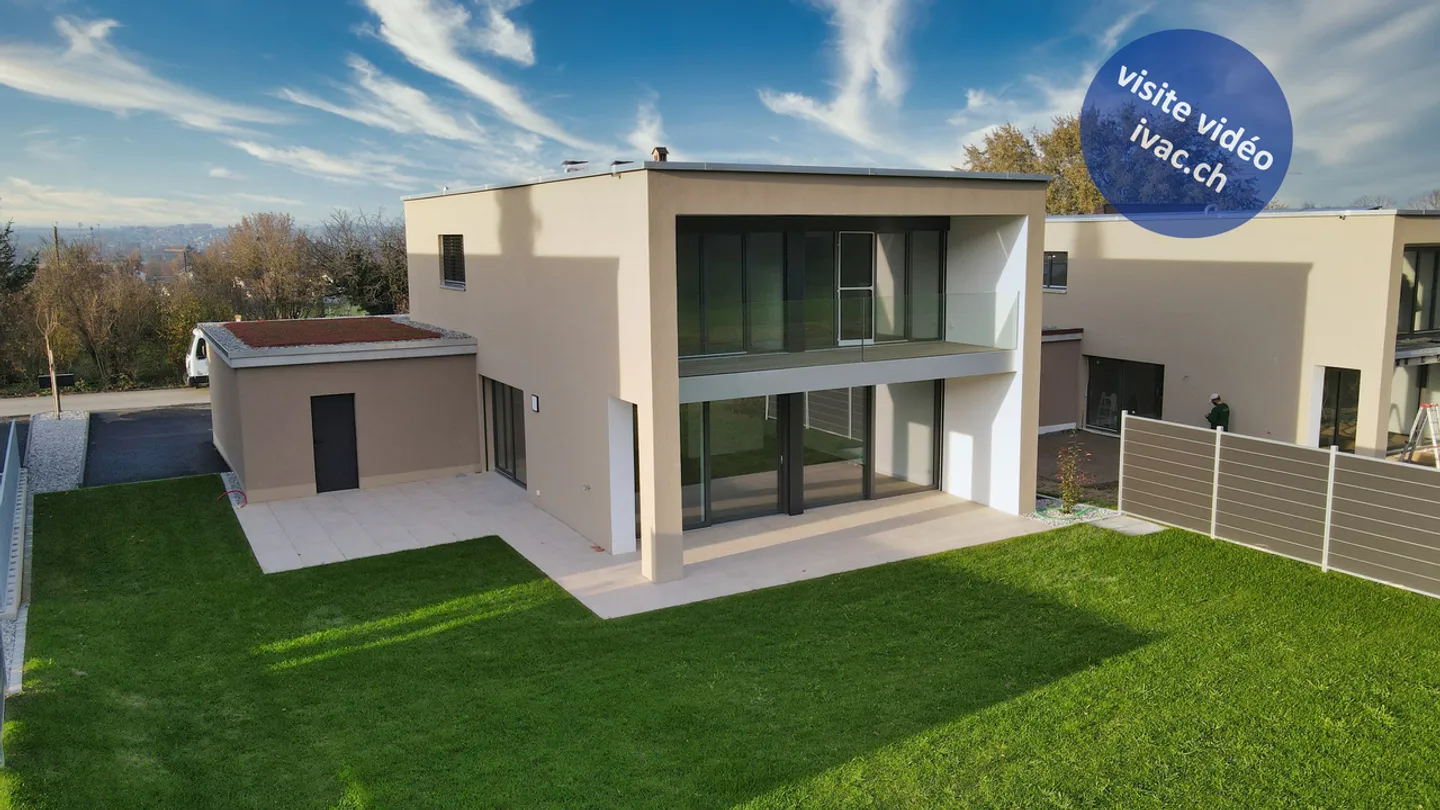2 neue Villen mit 5 Zimmern zur Miete in Domdidier / FR (Villen E und F) - Foto 1 von 25