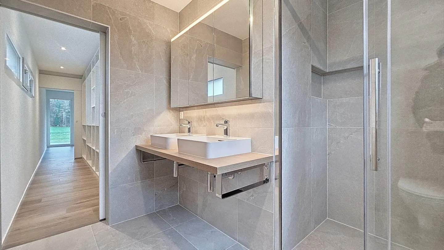 2 neue Villen mit 5 Zimmern zur Miete in Domdidier / FR (Villen E und F) - Foto 19 von 25