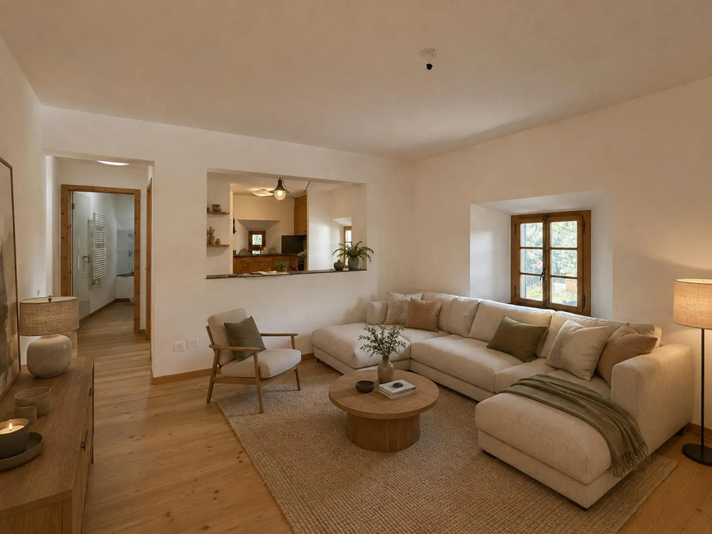 Elegante 4,5-Zimmer-Wohnung in einem authentischen Engadiner Haus in Madulain - Foto 1 von 10