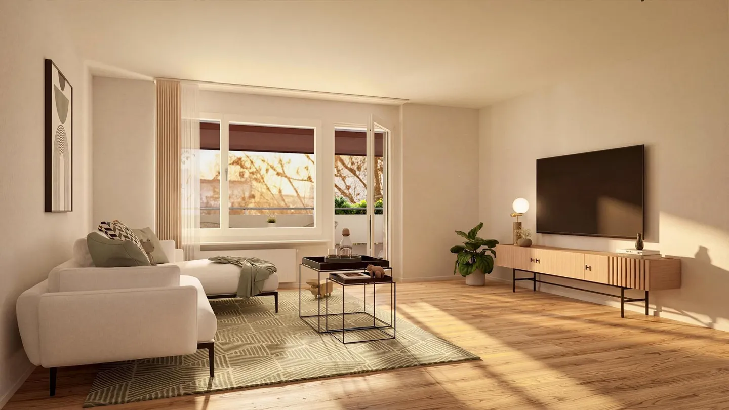 Appartement 2,5 pièces à Oberwil - Vivre urbain, vivre naturellement - Photo 1 sur 6