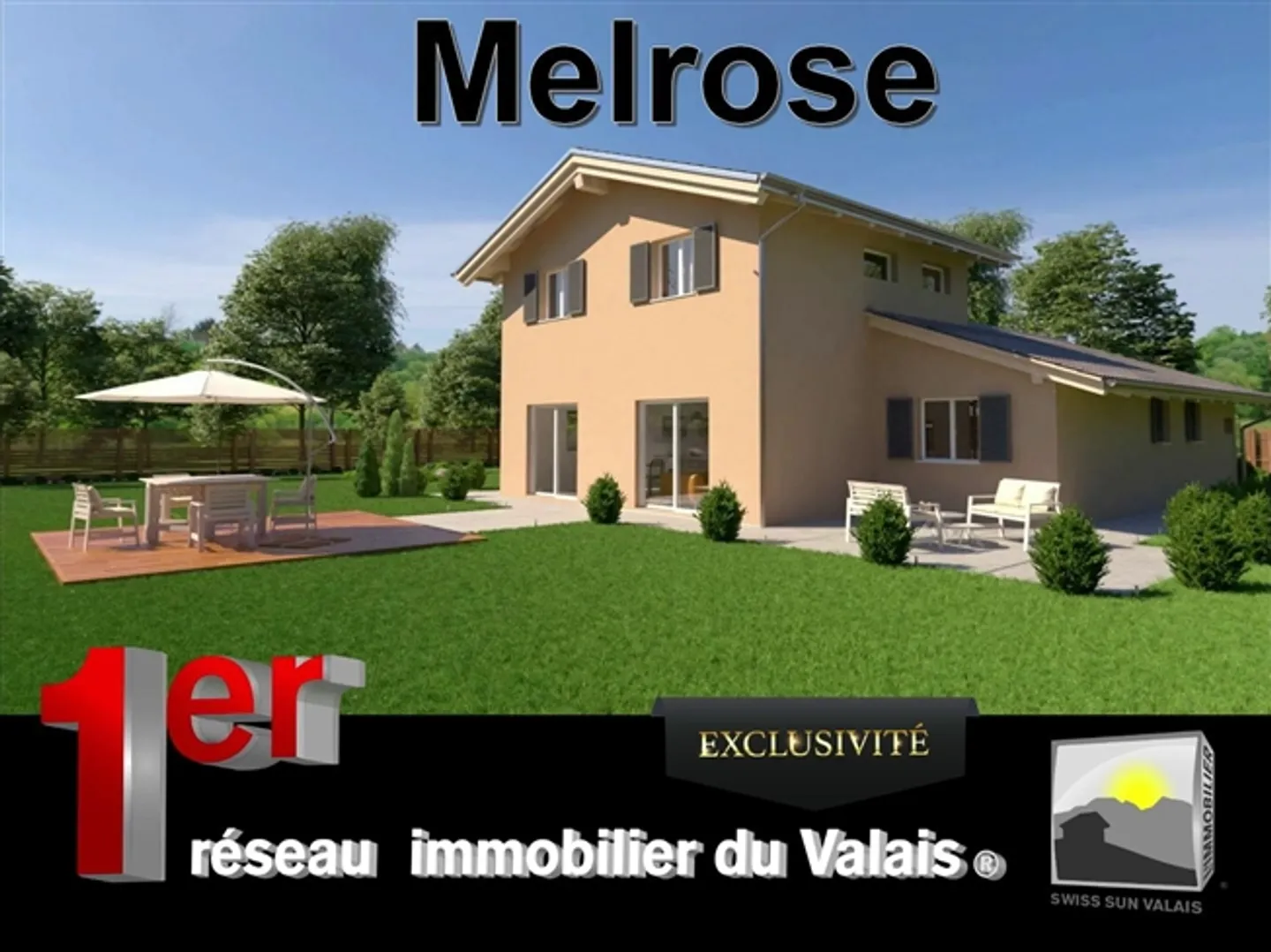 "GRANGES/Sierre I am 'MELROSE' Beautiful villa to be built 5.5 pieces of 185 m² for sale, Switzerland" - Photo 1 of 18