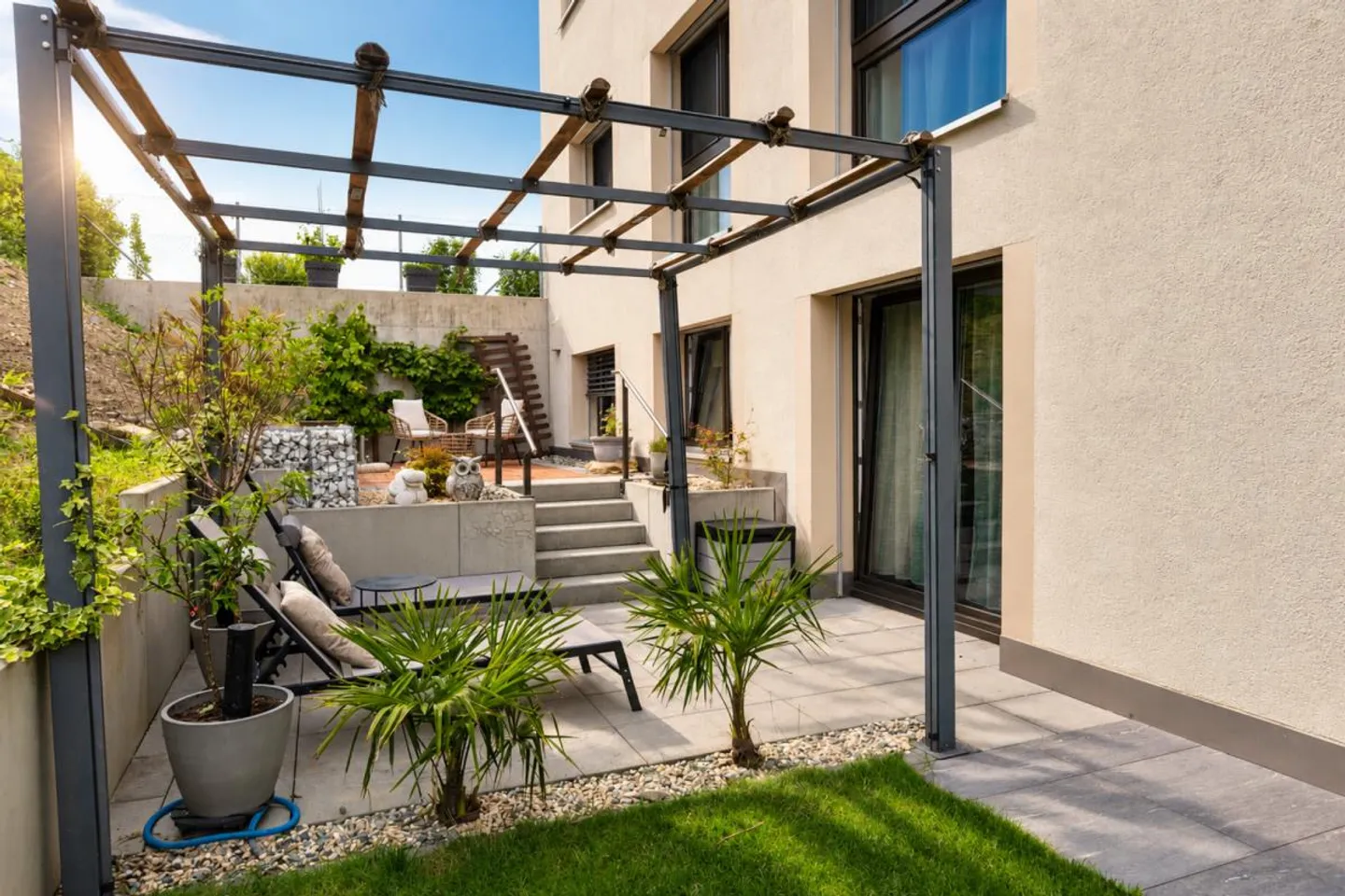 Stilvolle Gartenwohnung mit Blick - Foto 4 von 16