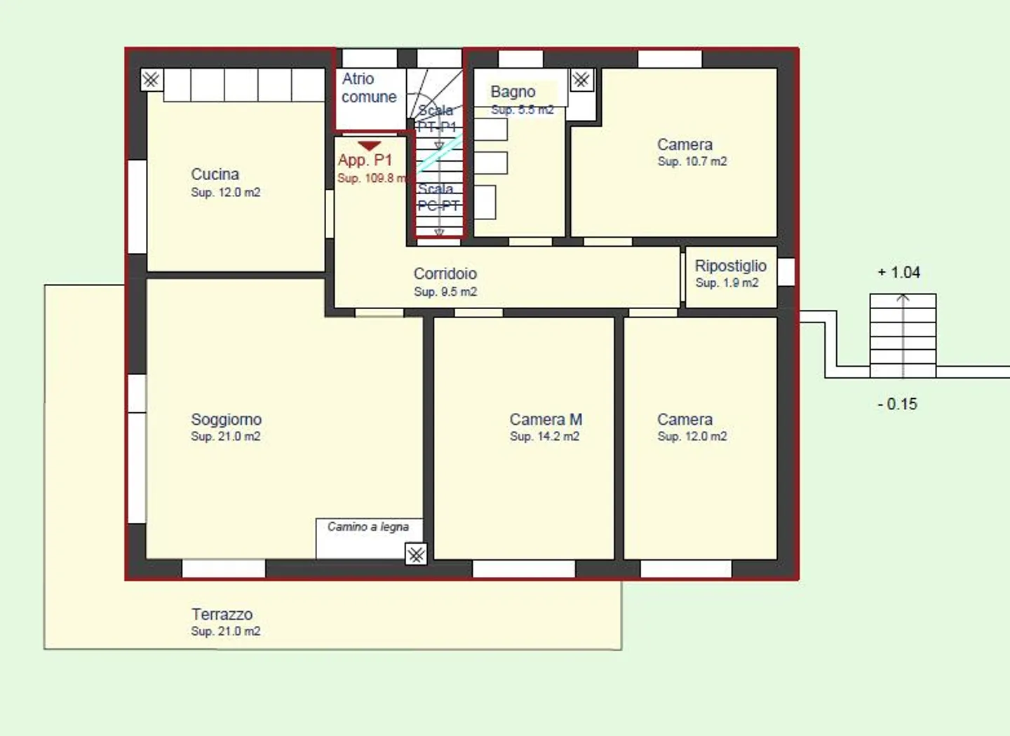 Appartamento attico di 5,5 stanze - Foto 3 di 5