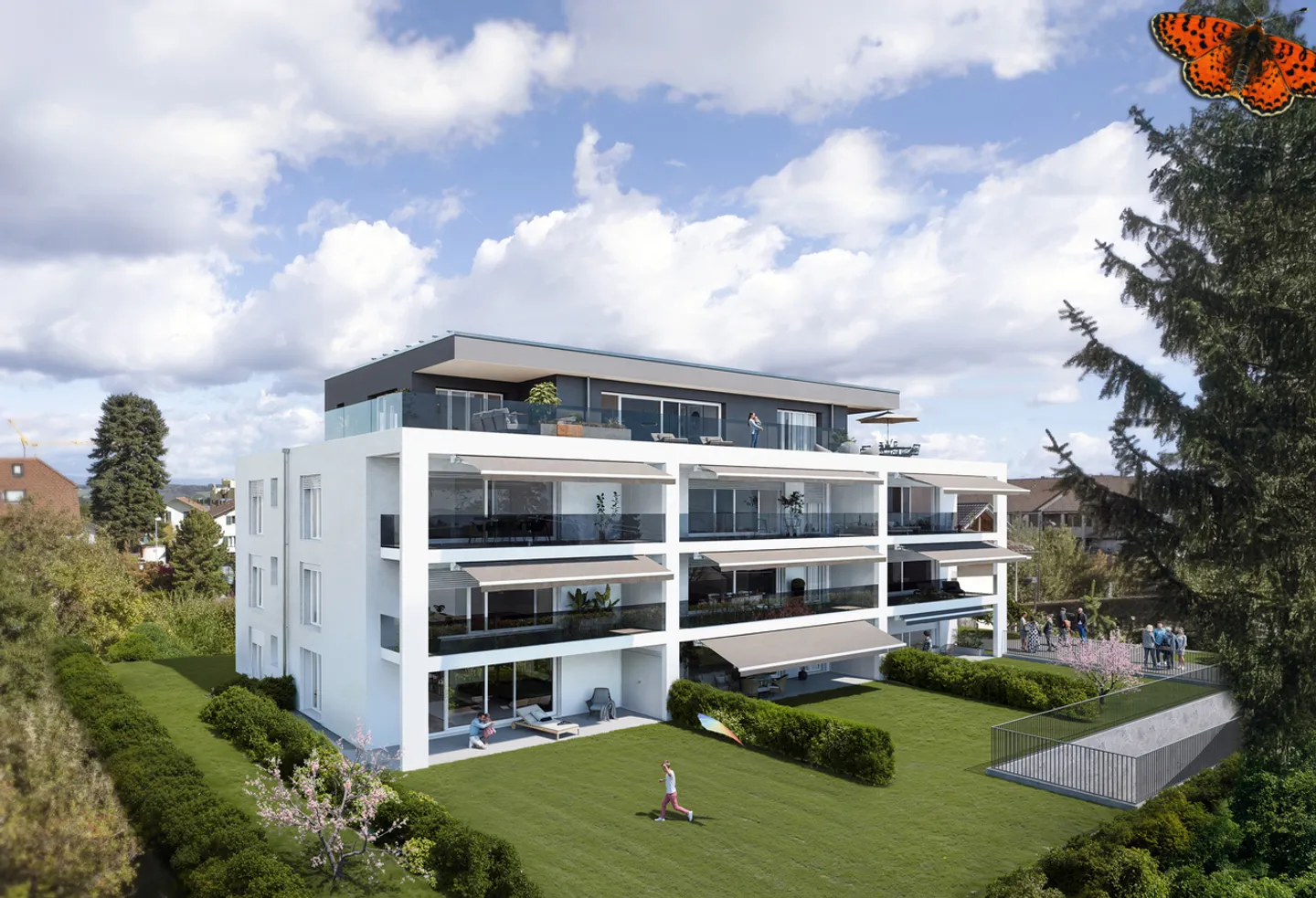 Magnifique 4,5 pièces dans une nouvelle promotion emplacement idéal - Photo 2 sur 4