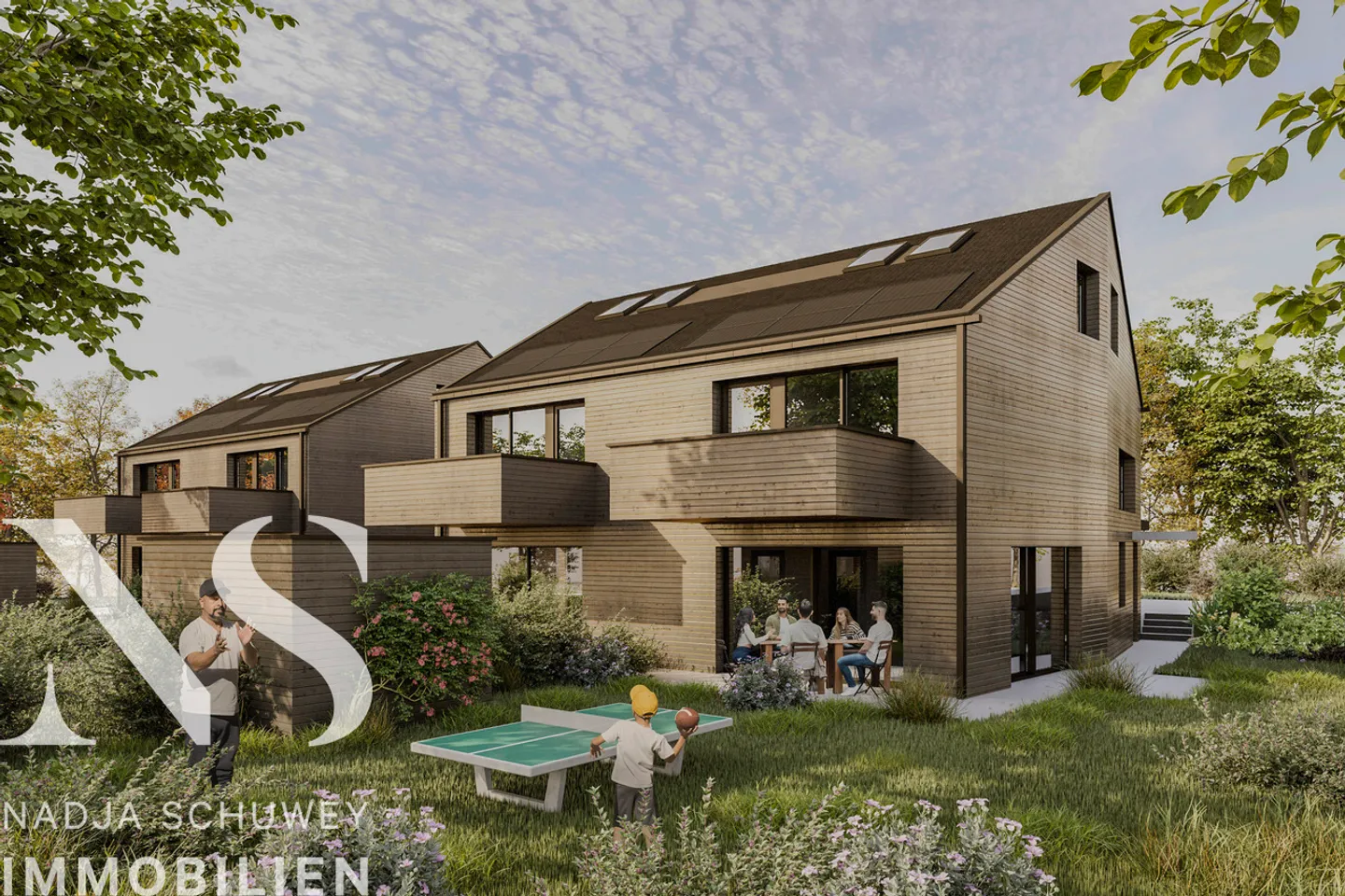 5.5 Room Half House in Bösingen - Photo 1 of 8