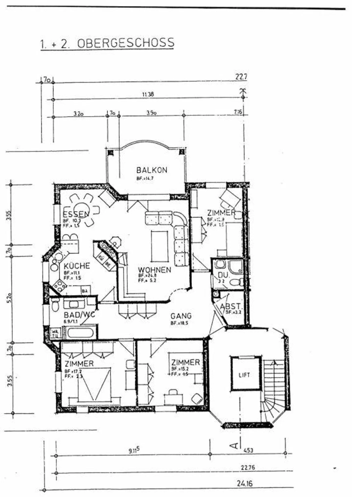 4.5 Zimmer - Wohnung, 123m2 - Foto 12 von 12
