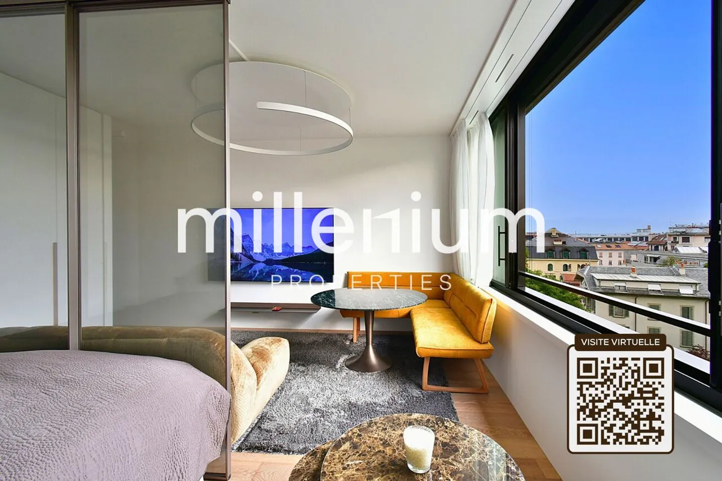 Studio meublé haut de gamme - Lac Tower, Genève - Photo 3 sur 10