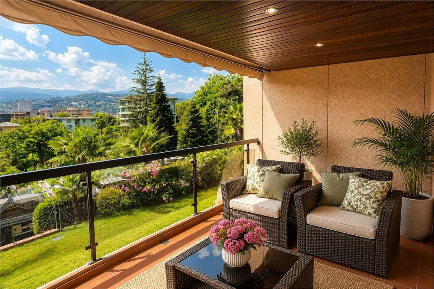 Appartement lumineux de 3,5 pièces avec terrasse dans une résidence prestigieuse - Photo 2 sur 11