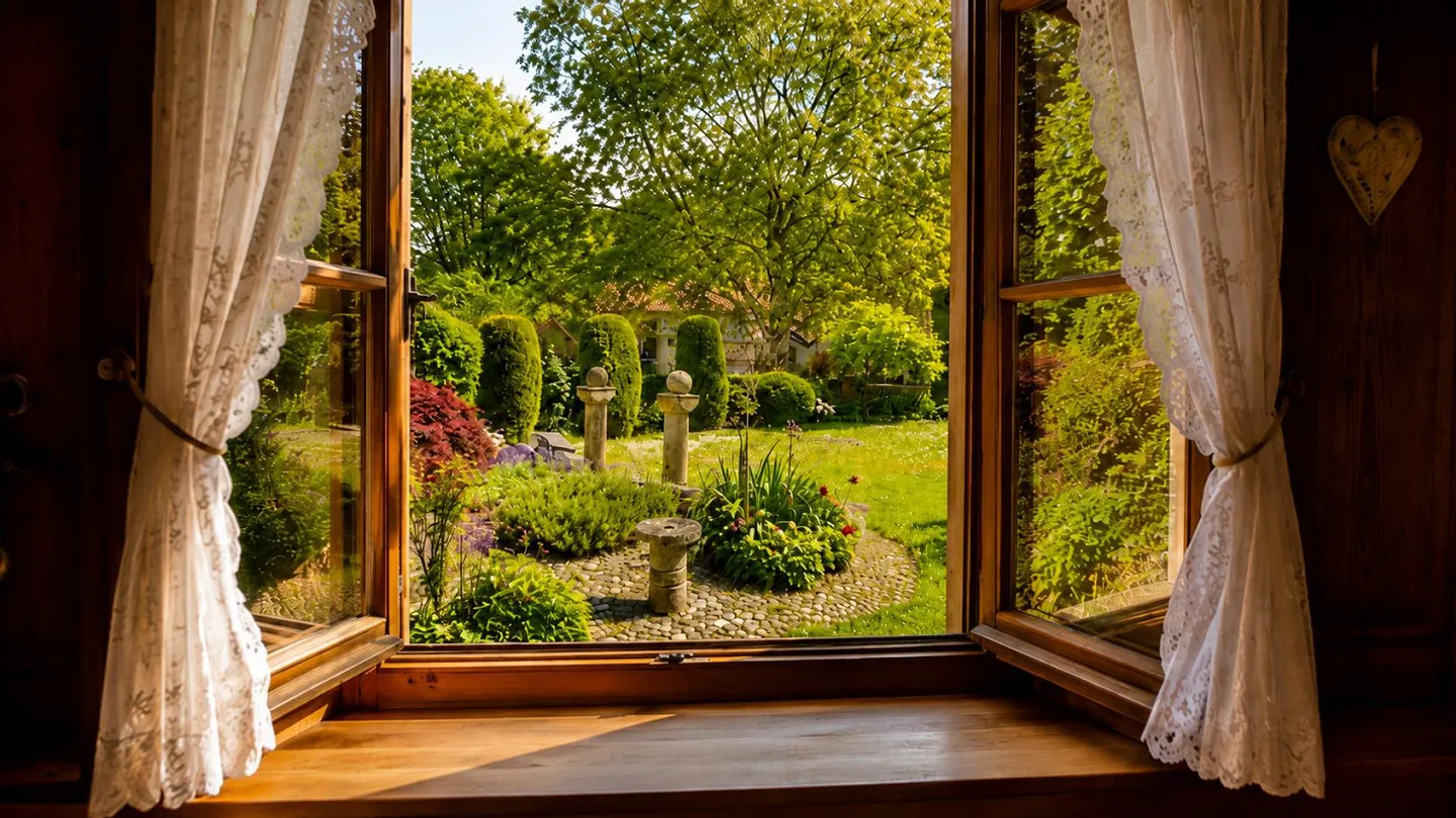 Oggetto storico per amatori con idillio da giardino e casetta da giardino - Foto 1 di 9