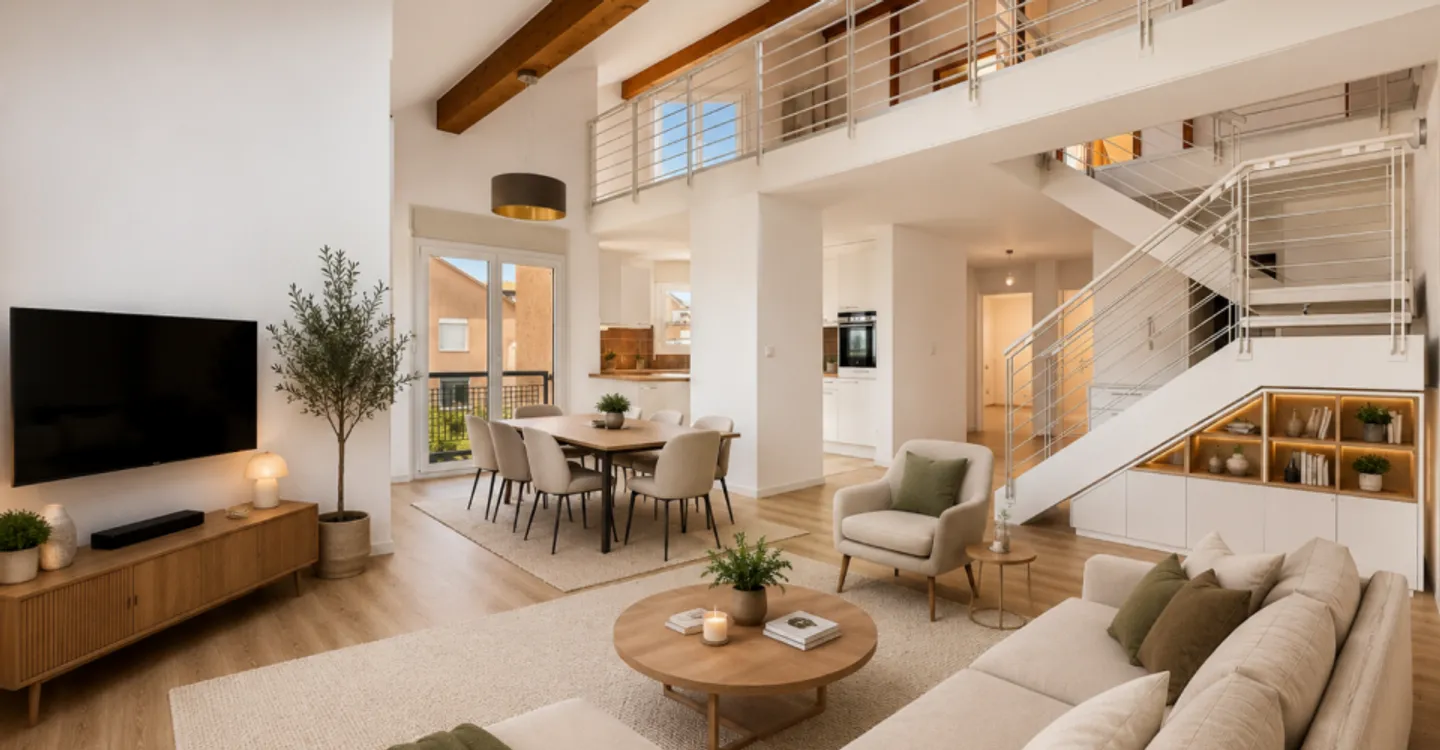 APPARTAMENTO DUPLEX DI 6,5 LOCALI DI 165 M2 CON BALCONE - Foto 1 di 13