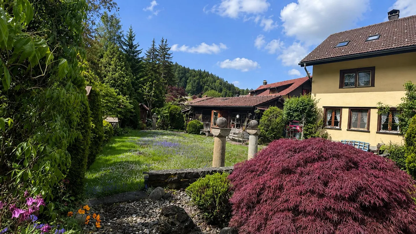 Oggetto storico per amatori con idillio da giardino e casetta da giardino - Foto 9 di 9