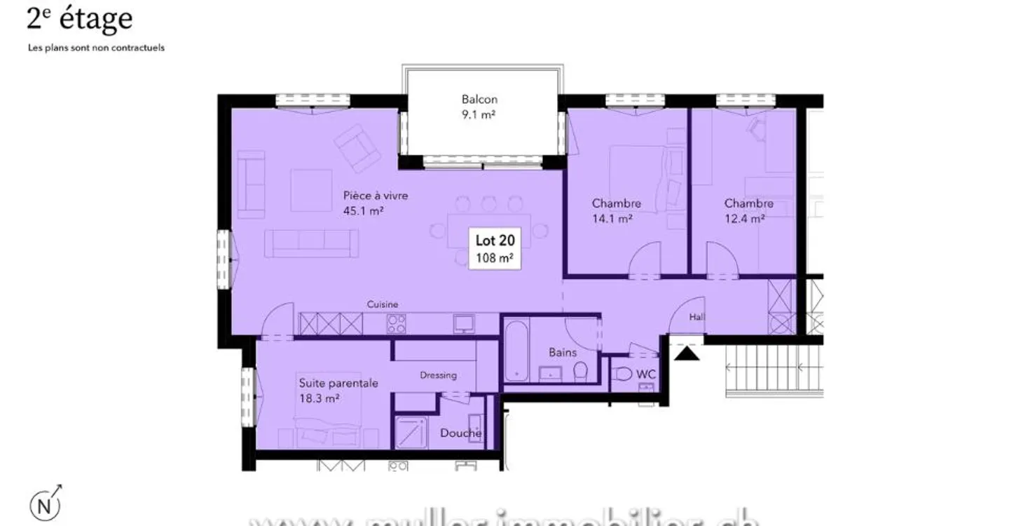 Appartamento 4,5 camere affascinante - Foto 6 di 11