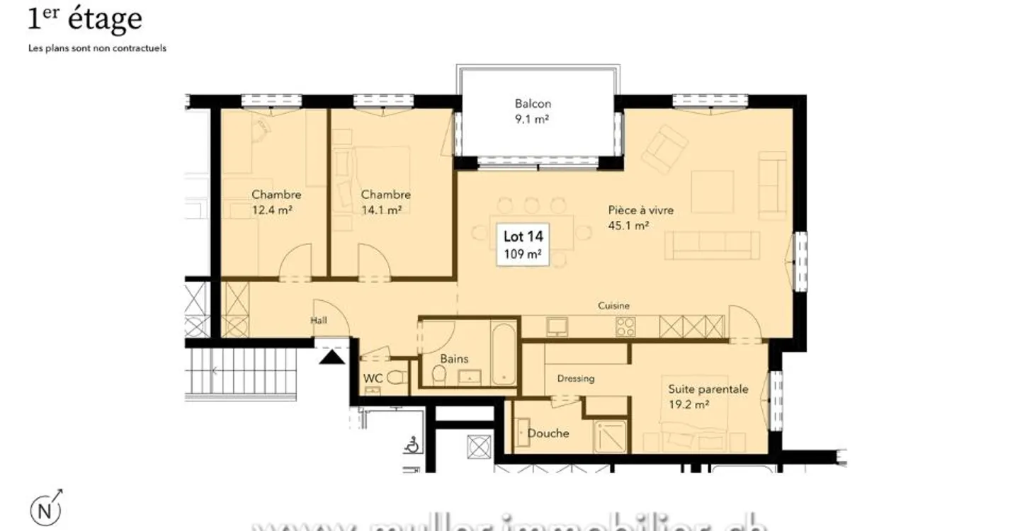 Appartement Charmant à Siviriez - Photo 7 sur 13