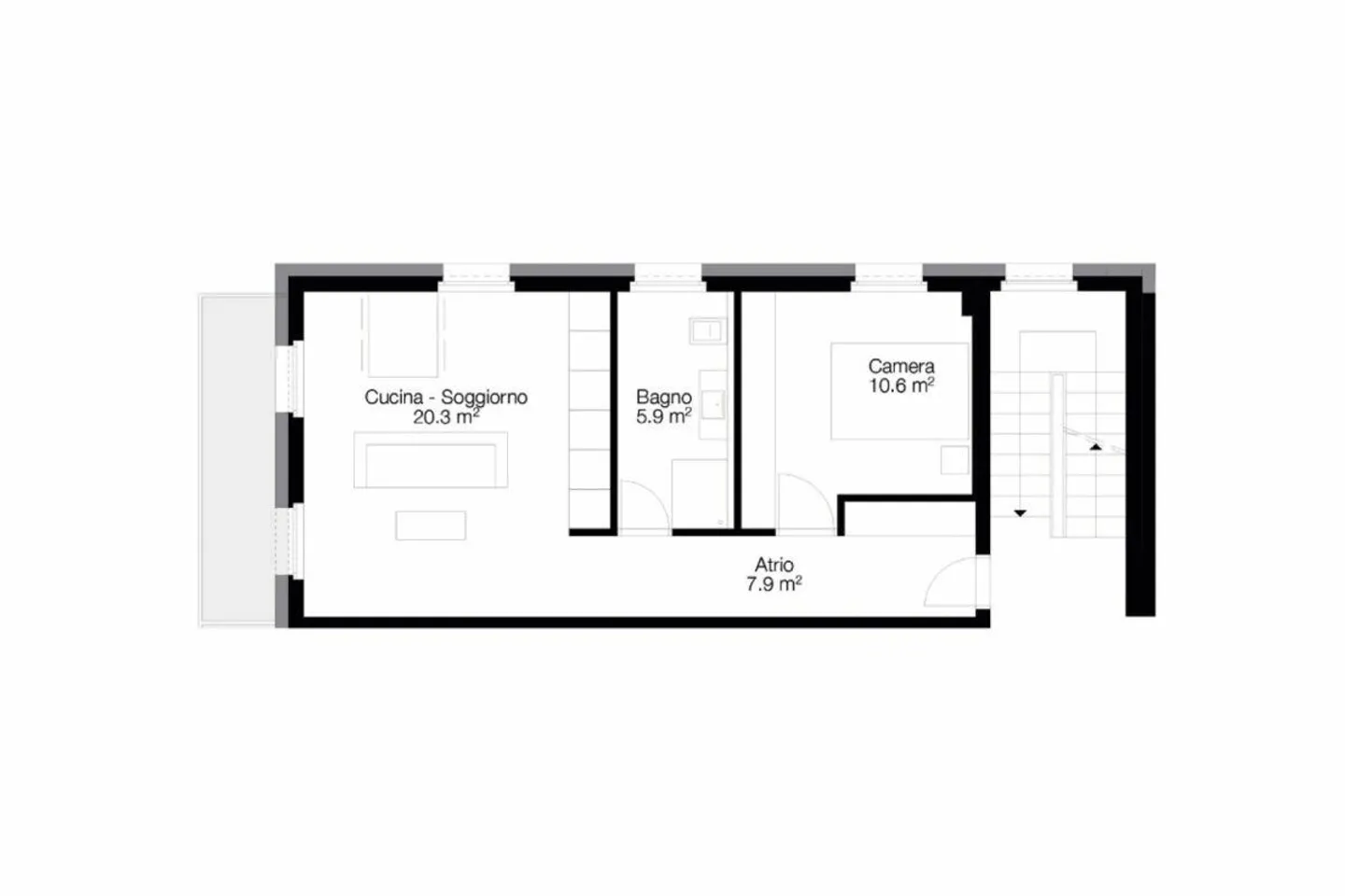 Due nuovi ed eleganti appartamenti di 2,5 stanze - Foto 8 di 9