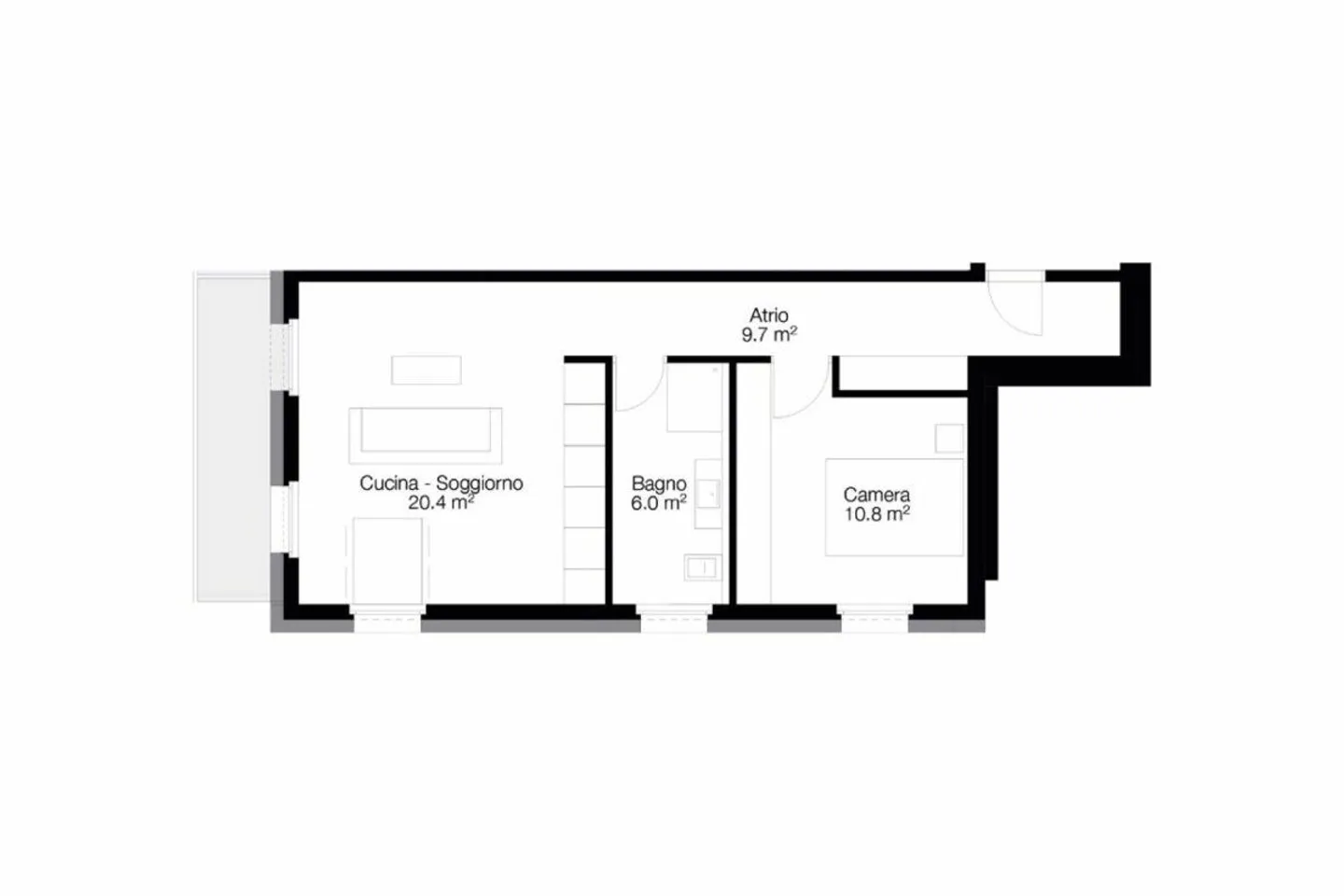 Due nuovi ed eleganti appartamenti di 2,5 stanze - Foto 9 di 9