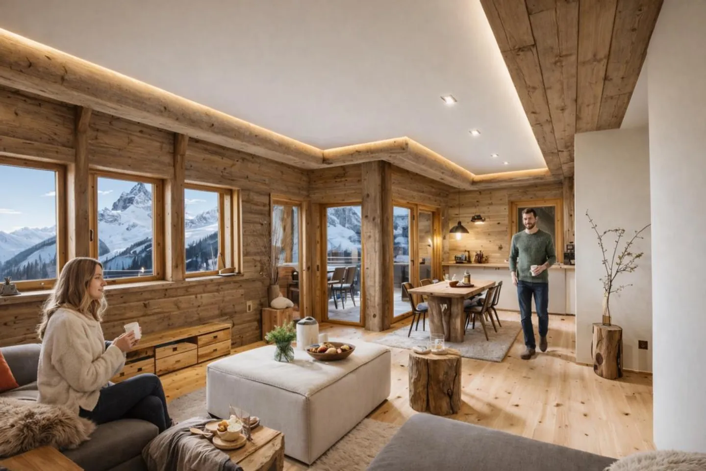 Panorama alpino unico - Superbo appartamento luminoso e spazioso di 4.5 locali - Foto 3 di 11