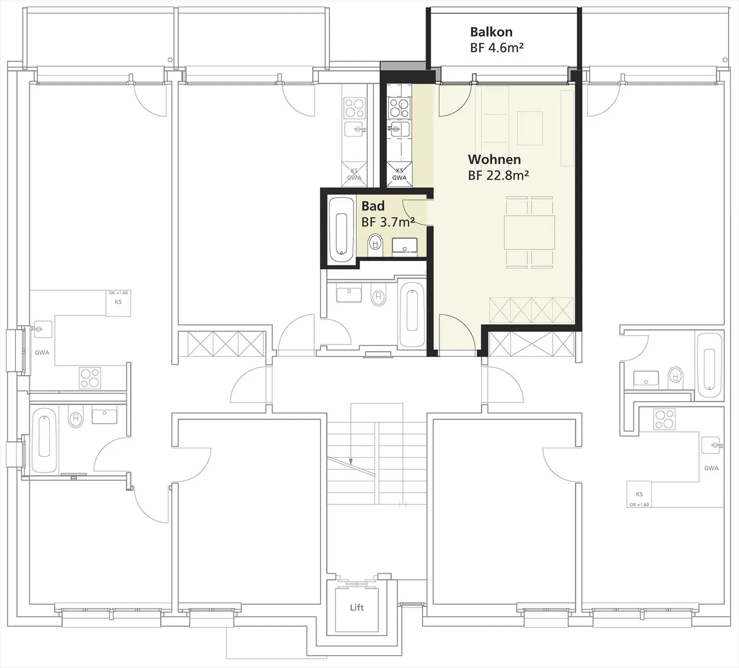 1-room apartment - Photo 9 of 9