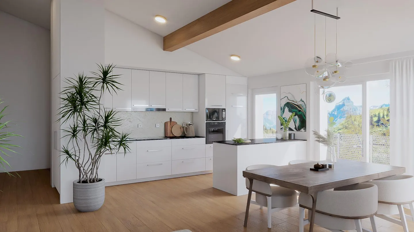 Schöne Penthouse mit 3,5 Zimmern in Collombey - Foto 2 von 2