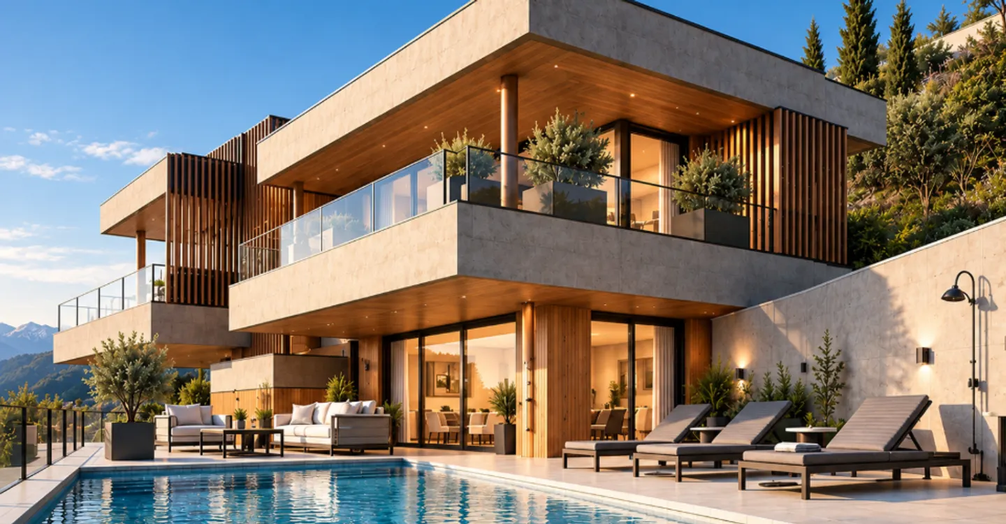 Exceptional villa with swimming pool and panoramic view of the Alps - Photo 2 of 13