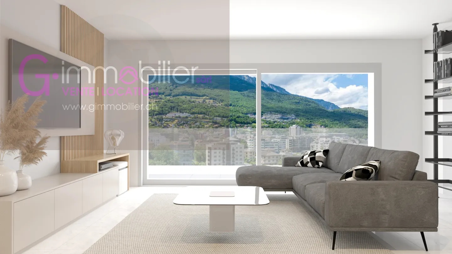 Zu verkaufen in Monthey, 2,5 Zimmer von 67m2 im 4. Stock - Foto 5 von 12