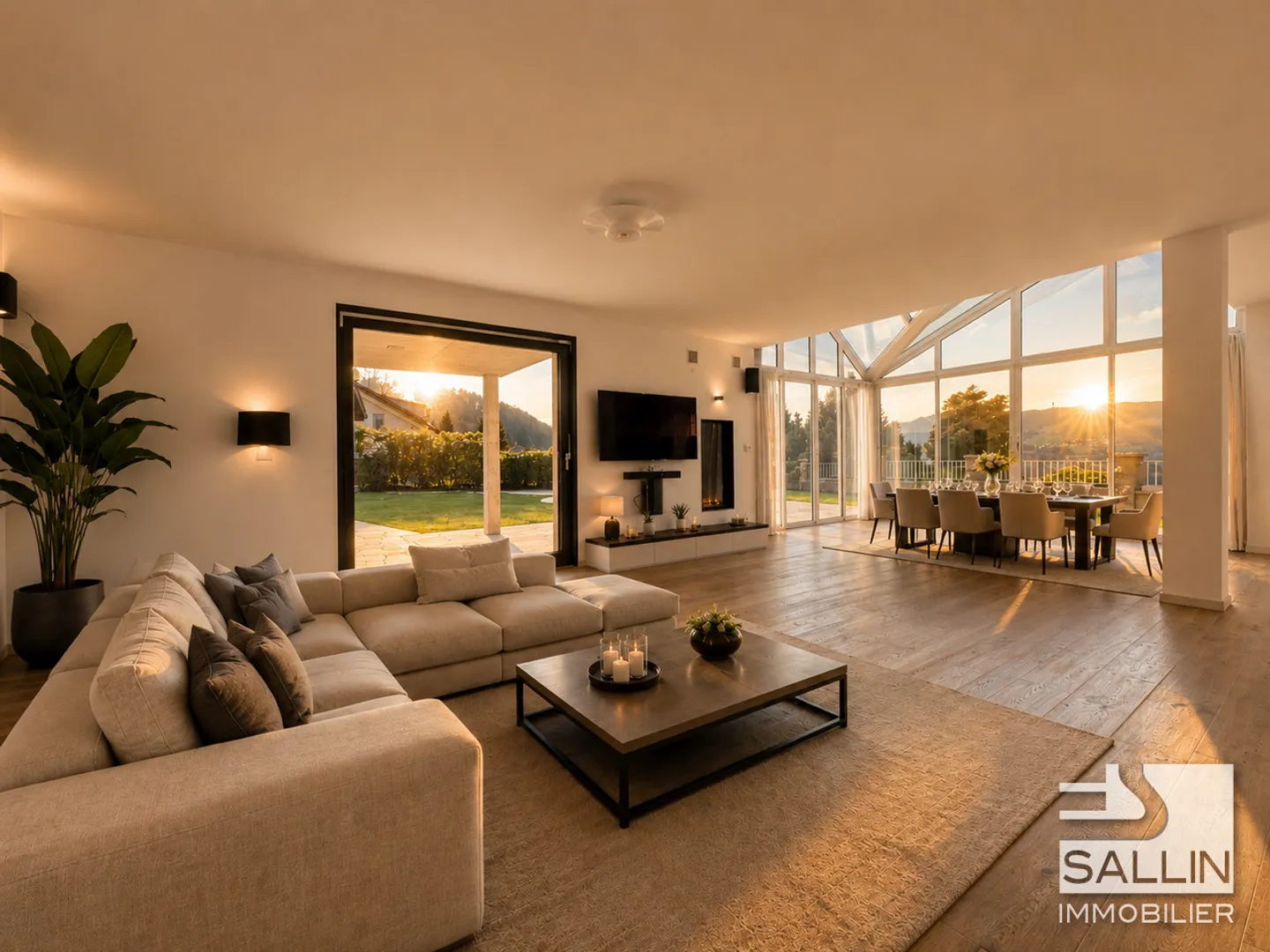 Elegant property with 6½ rooms of approx. 250 m², pool, spa and garage - Photo 5 of 12