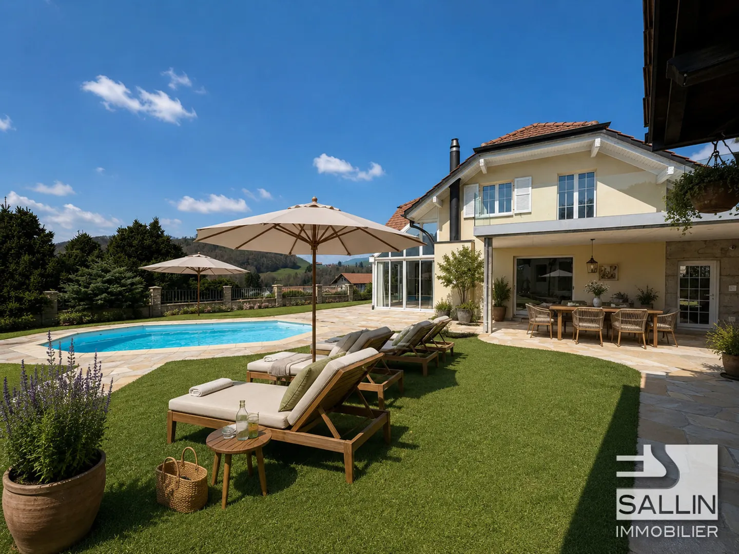 Elegant property with 6½ rooms of approx. 250 m², pool, spa and garage - Photo 11 of 12