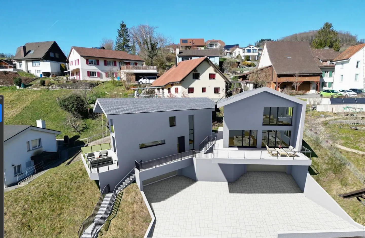 Terrain à bâtir avec permis de construire pour 2 maisons individuelles - Photo 1 sur 2