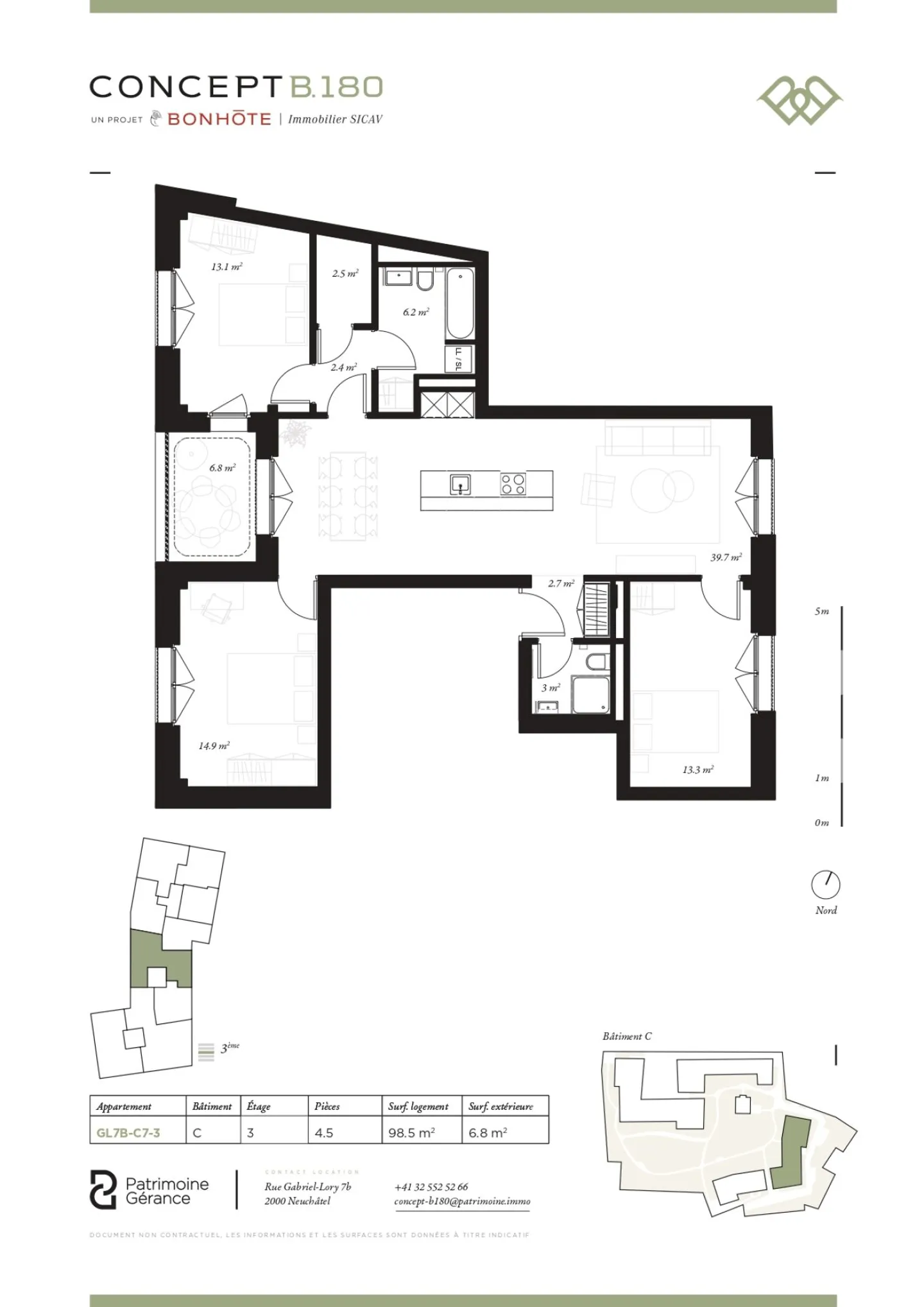 Entdecken Sie Concept B.180 in Neuenburg - 4,5-Zimmer-Wohnung - Foto 6 von 6