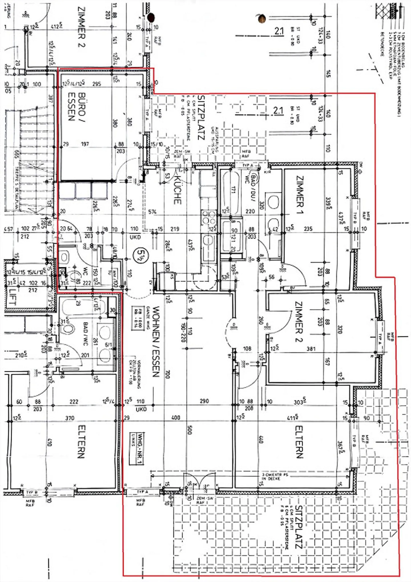 5.5-Room Ground Floor Apartment with Patio - Photo 8 of 8