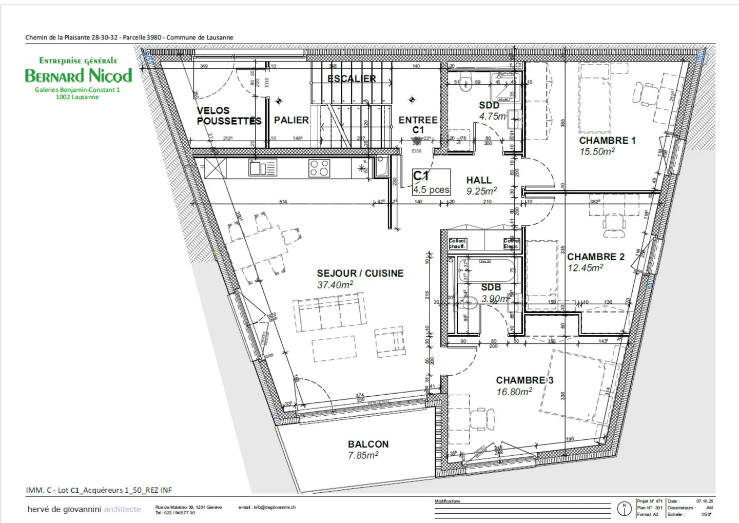 New Residence in Chailly! 4.5-Room Apartment with South Balcony - Photo 4 of 6