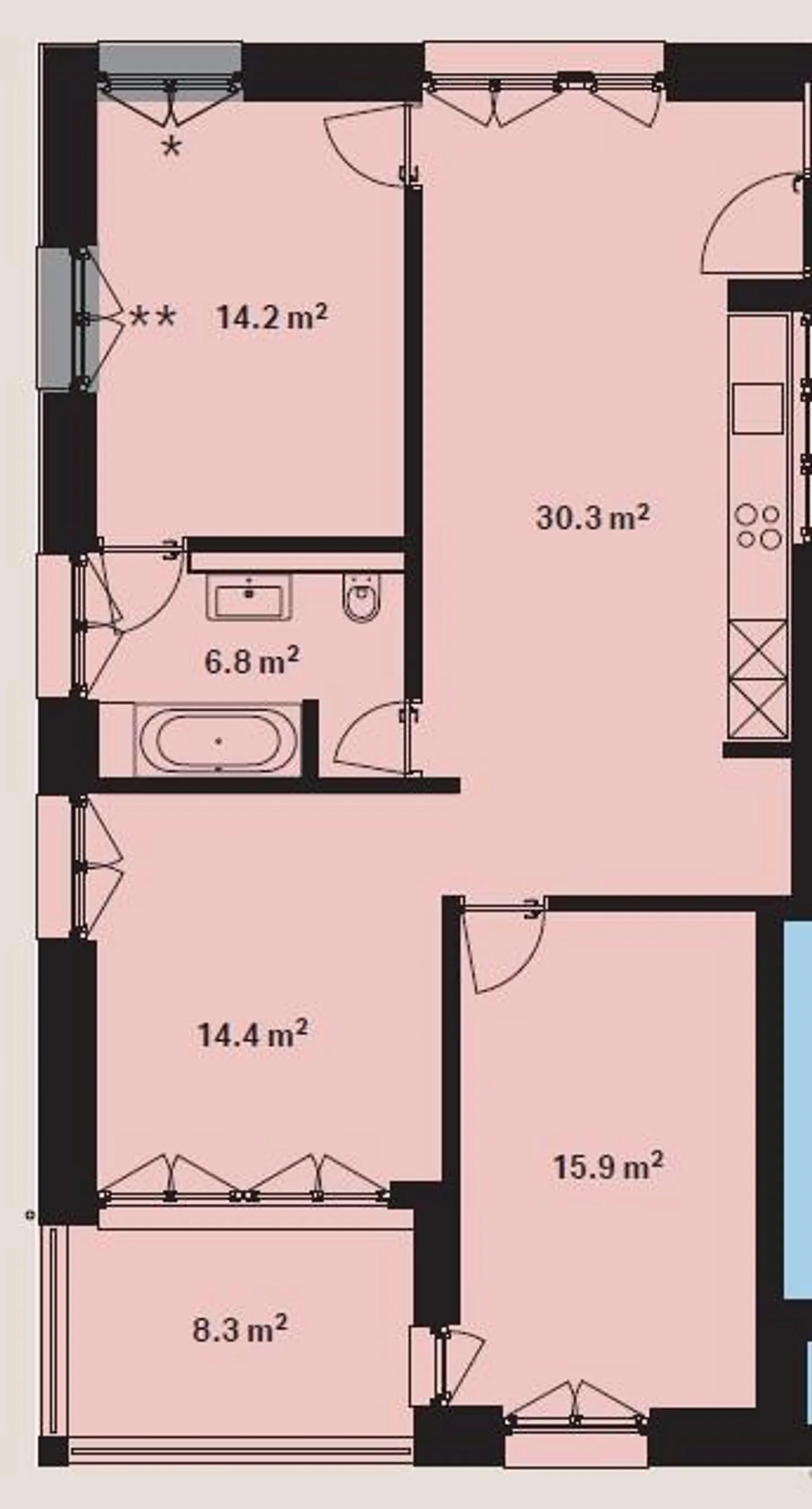 Modernes Apartment in Sursee - Foto 8 von 8