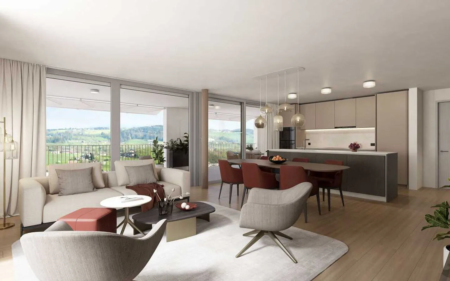 Modern 4.5-room penthouse apartment in Root - Photo 4 of 10