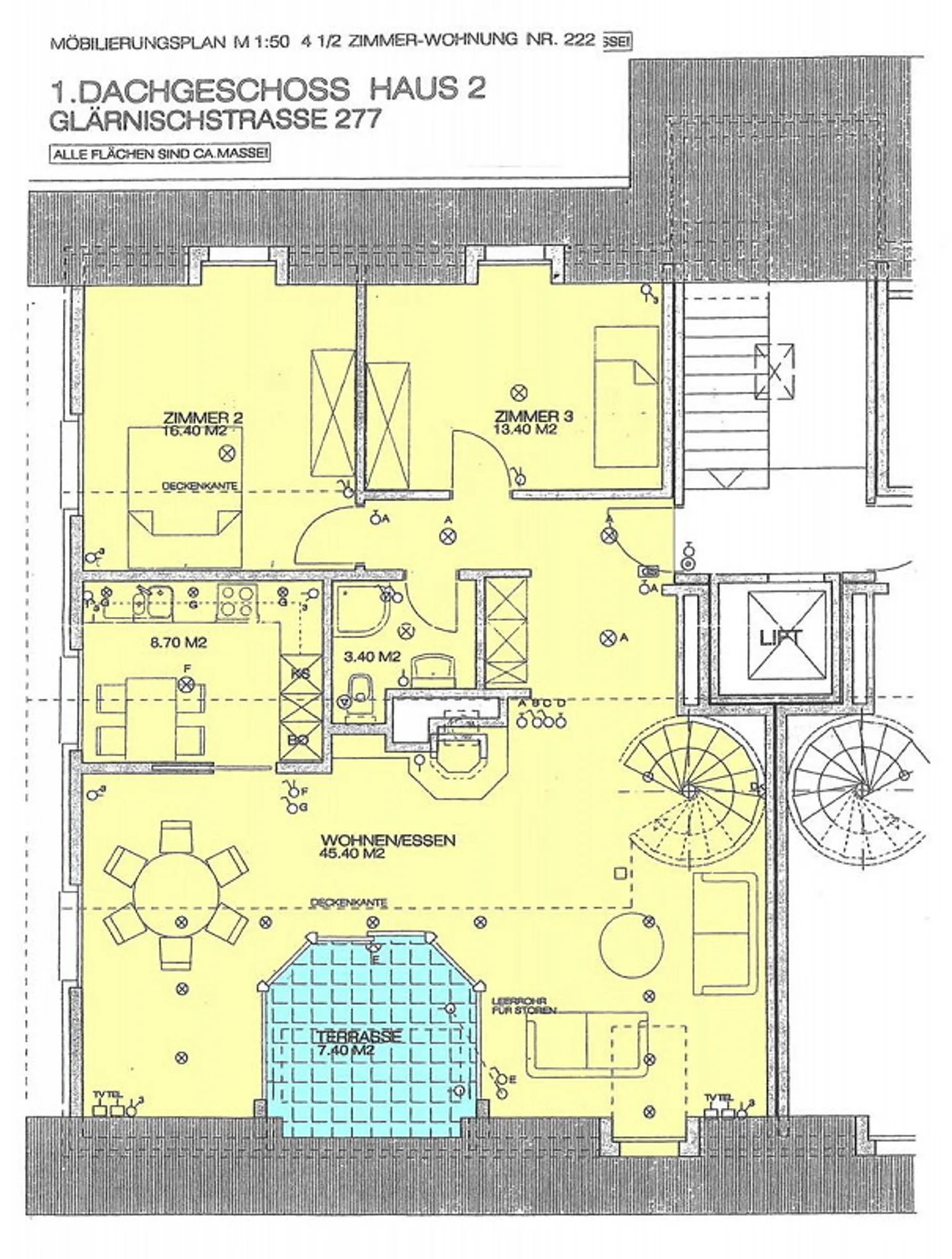 Appartement en penthouse de 4 ½ pièces dans un emplacement calme ! - Photo 11 sur 13