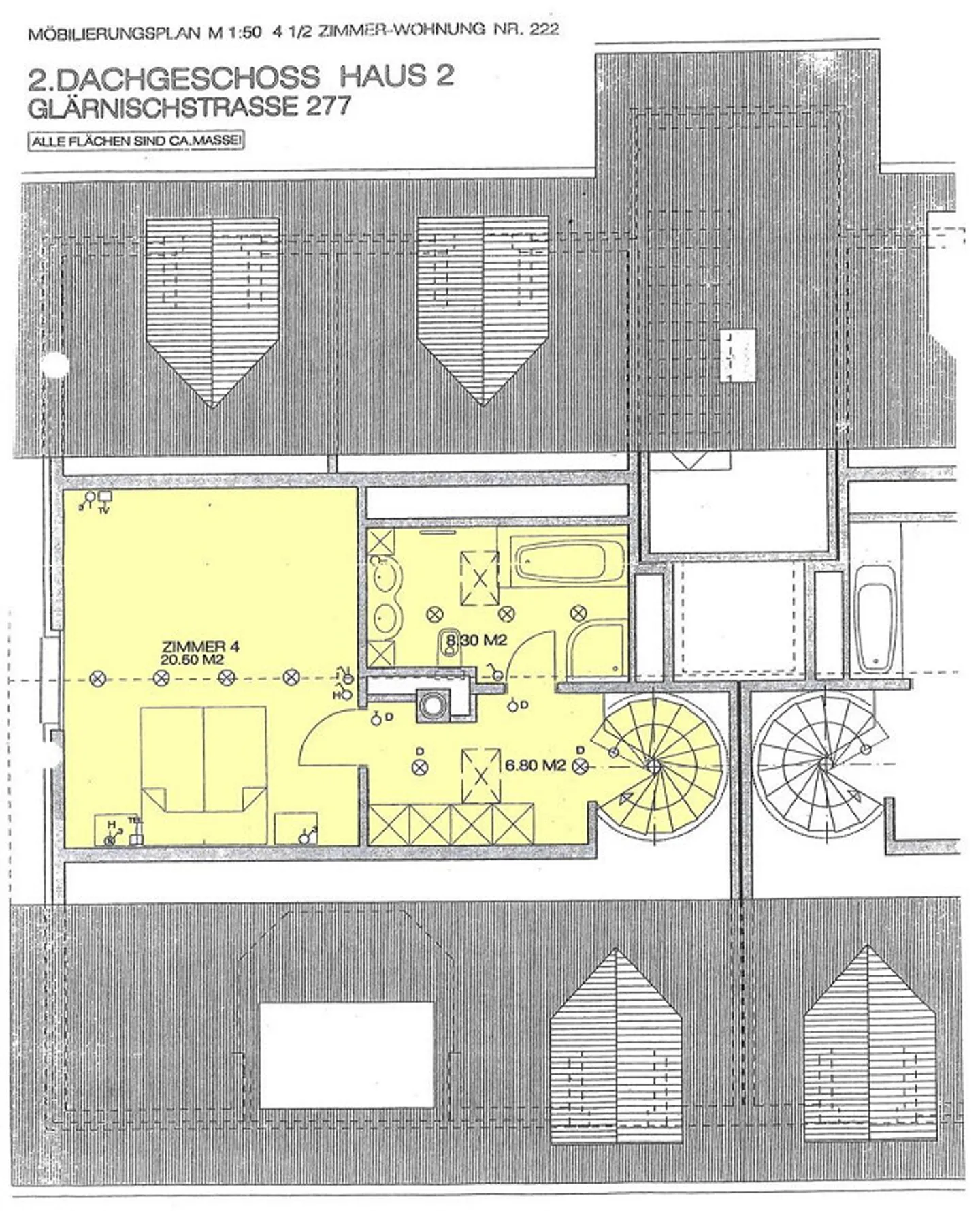 Appartement en penthouse de 4 ½ pièces dans un emplacement calme ! - Photo 12 sur 13