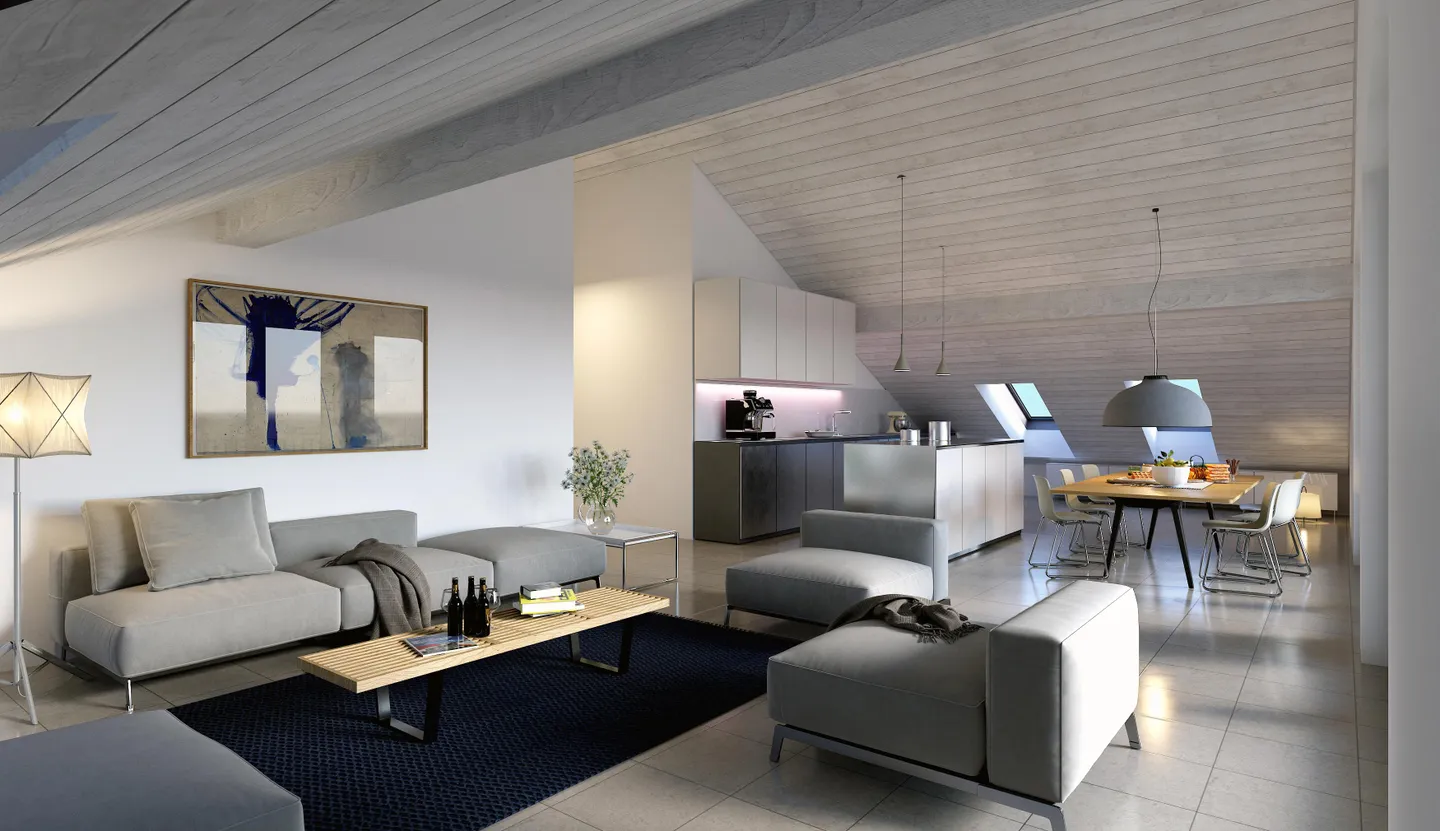 2 LETZTE DACHGESCHOSS-WOHNUNGEN 5,5 ZIMMER - Foto 1 von 5