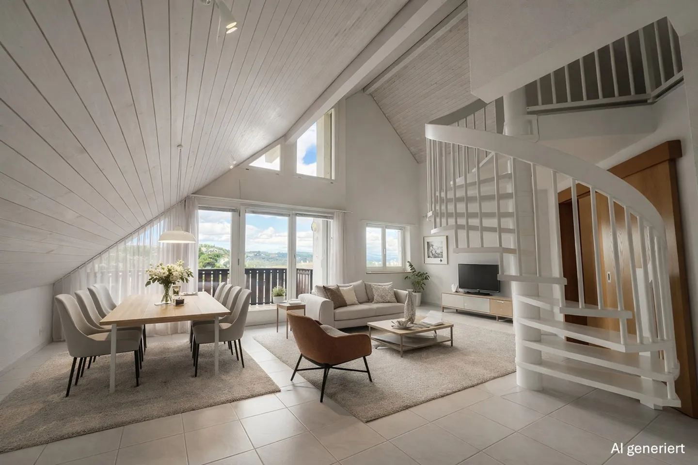 3.5-room maisonette with a dream balcony and hobby room - Photo 1 of 17