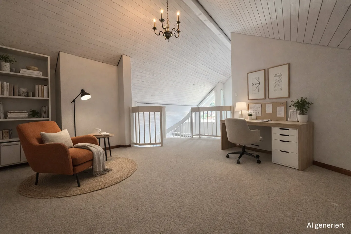3.5-room maisonette with a dream balcony and hobby room - Photo 10 of 17