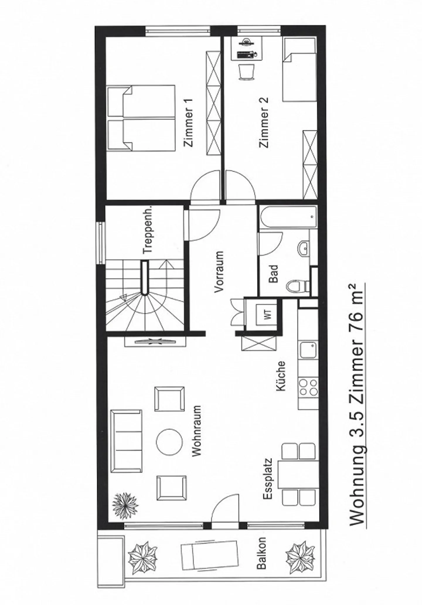 Appartamento 3.5 stanze - Foto 12 di 12