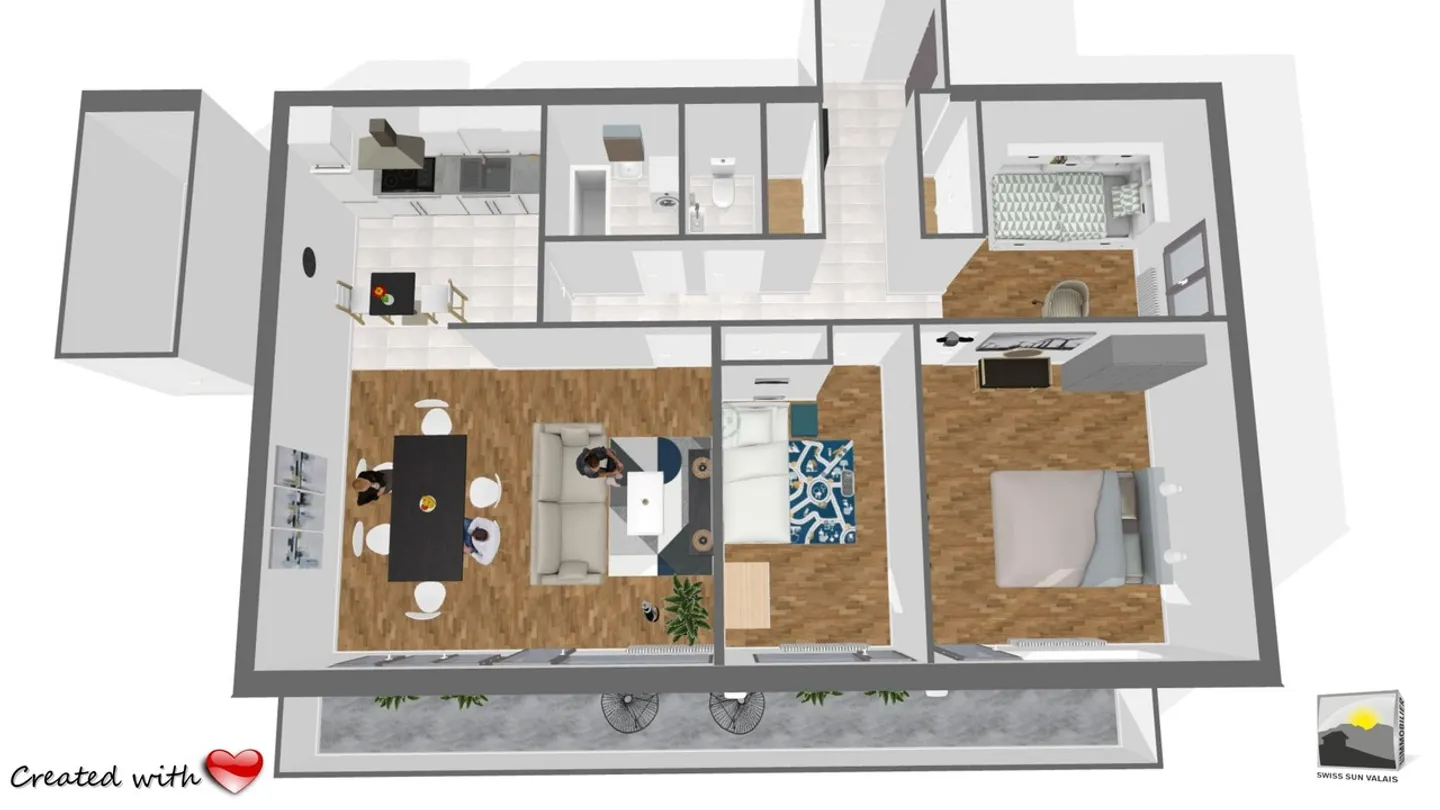 Beautiful 4.5-room apartment of 93 m² in Valais for sale - Photo 18 of 23