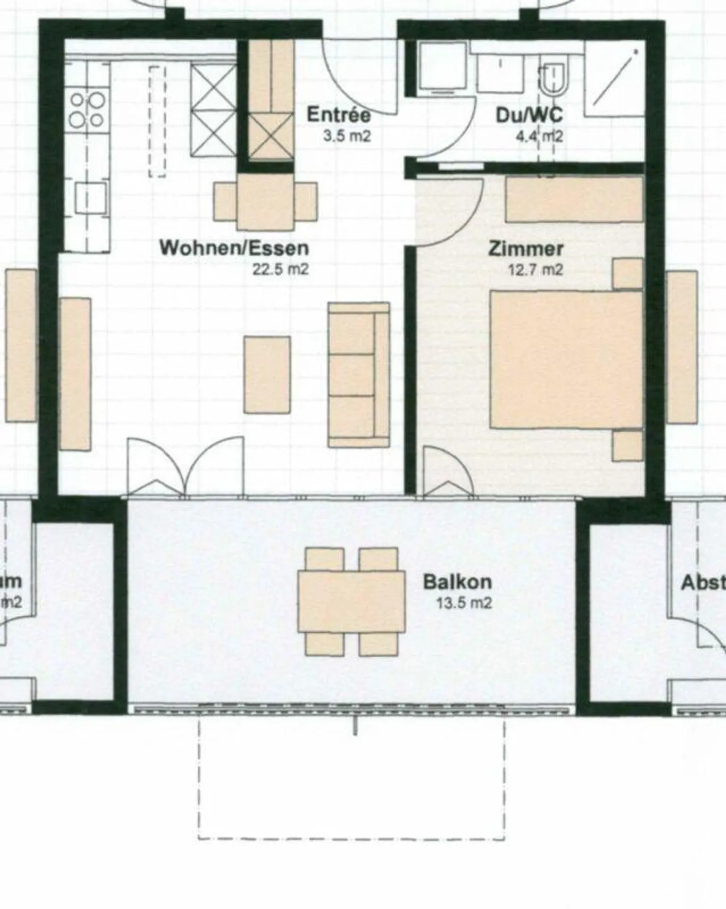 Neuwertige 2.5-Zimmer-Wohnung mit Blick in die Aplen - Foto 9 von 9