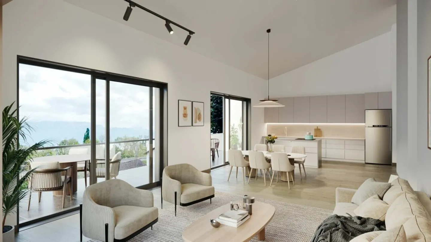 Neues 4,5-Zimmer-Apartment mit Garten und Blick auf die Alpen. Letzte Einheit - Foto 5 von 6