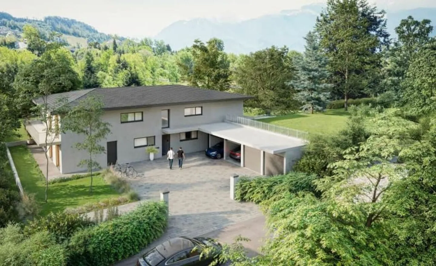Neues 4,5-Zimmer-Apartment mit Garten und Blick auf die Alpen. Letzte Einheit - Foto 1 von 6