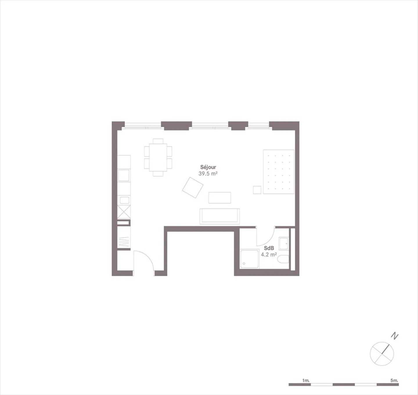 1,5-Zimmer-Wohnung - Foto 2 von 2